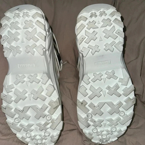 BURBERRY Classic Pattern Low Top White Chunky Sneaker Size 36.5 - Picture 4 of 6